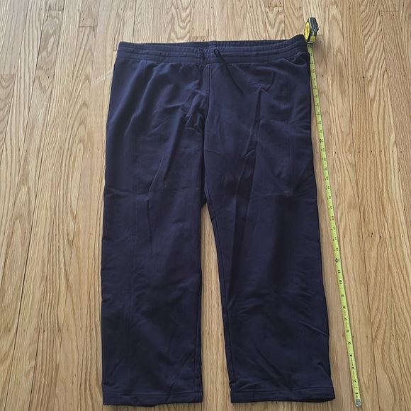 TALBOTS Elastic Waist Drawstring Sweatpants Comfy Travel 1X. Navy Blue - Picture 4 of 4